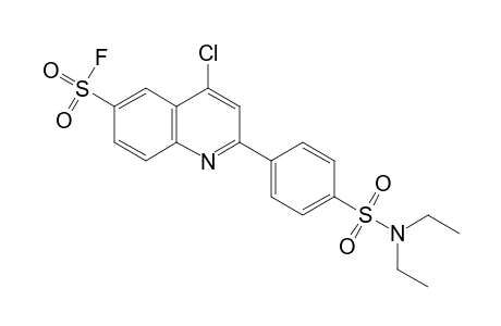 4-chloro-2-[p-(diethylsulfamoyl)phenyl]-6-quinolinesulfonyl fluoride