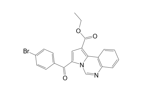 3-(p-bromobenzoyl)pyrrolo[1,2-c]quinazoline-1-carboxylic acid, ethyl ester