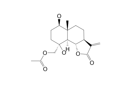 (1R,4S,5S,6S,7S,10R)-1,4-Dihydroxy-15-acetoxyeudesm-11(13)-en-6,12-olide