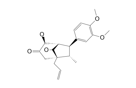 (7S,8S,1'S,4'R,5'R,6'S)-4',6'-DIHYDROXY-3,4-DIMETHOXY-3'-OXO-8.1',7.5'-NEOLIGNAN-DELTA