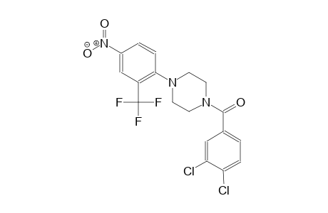 1-(3,4-dichlorobenzoyl)-4-[4-nitro-2-(trifluoromethyl)phenyl]piperazine