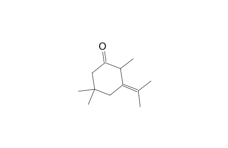 Cyclohexanone, 2,5,5-trimethyl-3-(1-methylethylidene)-