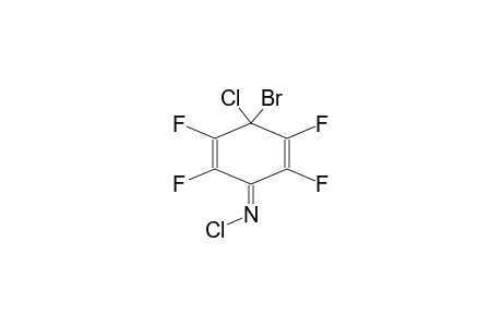 1-CHLOROIMINO-4-CHLORO-4-BROMO-TETRAFLUOROCYCLOHEXADIENE