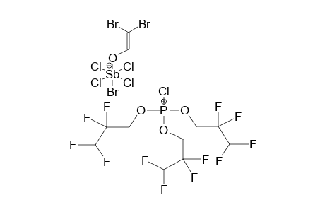 TRIS(2,2,3,3-TETRAFLUOROPROPOXY)CHLOROPHOSPHONIUM TETRACHLOROBROMO(2,2-DIBROMOVINYLOXY)ANTIMONATE