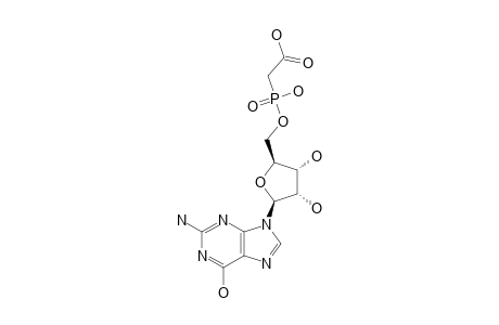 9-{5'-O-[(CARBOXYMETHYL)-HYDROXYPHOSPHINYL]-BETA-D-RIBOFURNAOSYL}-GUANINE