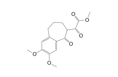 2,3-dimethoxy-5-oxo-6,7,8,9-tetrahydro-5H-benzcycloheptene-6-glyoxylic acid, methyl ester