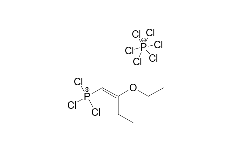 (E)-1-ETHYL-VINYL-ETHYLETHER-TRICHLOROPHOSPHONIUM-HEXACHLOROPHOSPHORATE