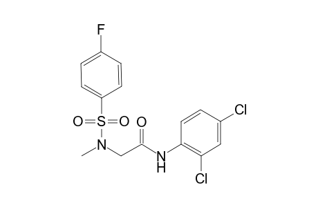 N-(2,4-dichlorophenyl)-2-[(4-fluorophenyl)sulfonyl-methyl-amino]acetamide