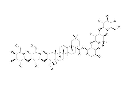 #8B;3-O-[BETA-D-GALACTOPYRANOSYL-(1->3)-BETA-D-GLUCOPYRANOSYL]-BAYOGENIN-28-O-[BETA-D-GLUCOPYRANOSYL-(1->3)-ALPHA-L-RHAMNOPYRANOSYL-(1->2)-ALPHA-L-ARABINOPYRAN