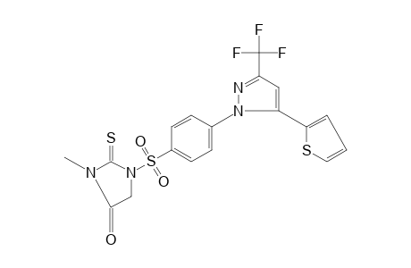 3-methyl-1-{{p-[5-(2-thienyl)-3-(trifluoromethyl)pyrazol-1-yl]phenyl]sulfonyl}-2-thiohydantoin