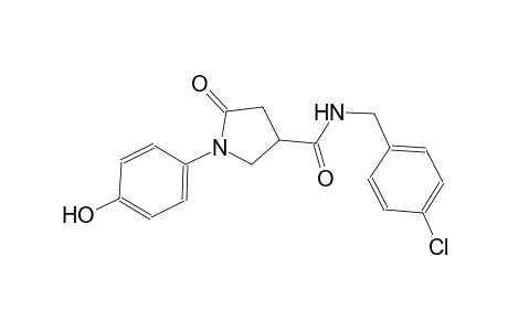 3-pyrrolidinecarboxamide, N-[(4-chlorophenyl)methyl]-1-(4-hydroxyphenyl)-5-oxo-