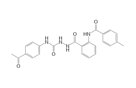 4-(p-acetylphenyl)-1-[o-(p-toluamido)benzoyl]semicarbazide