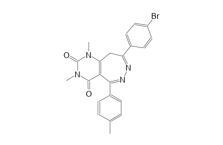 1H-pyrimido[5,4-d][1,2]diazepine-2,4(3H,9H)-dione, 8-(4-bromophenyl)-1,3-dimethyl-5-(4-methylphenyl)-