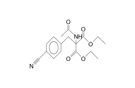 2-Acetamido-2-(4-cyano-benzyl)-malonic acid, diethyl ester