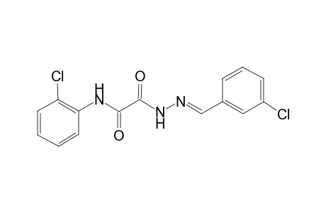 2-[(2E)-2-(3-Chlorobenzylidene)hydrazino]-N-(2-chlorophenyl)-2-oxoacetamide