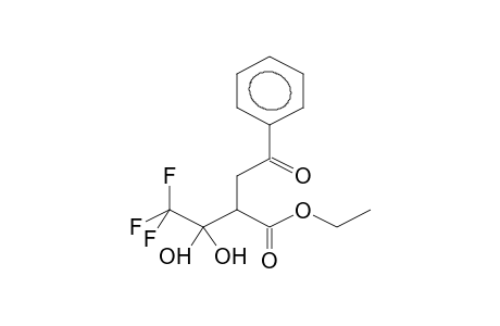 ETHYL 2-PHENACYLTRIFLUOROACETYLACETATE, HYDRATE