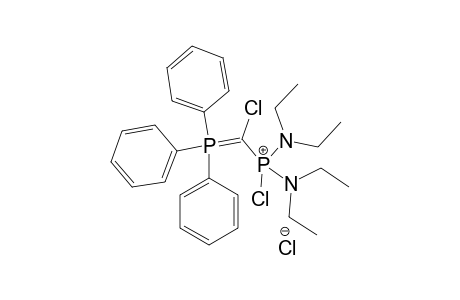 CHLORO-[CHLORO-(TRIPHENYLPHOSPHORANYLIDENE)-METHYL]-BIS-(DIETHYLAMINO)-PHOSPHONIUMCHLORIDE