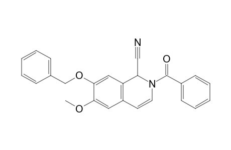 2-Benzoyl-6-methoxy-7-phenylmethoxy-1H-isoquinoline-1-carbonitrile