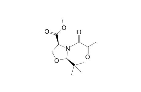 (2R,4S)-2-TERT.-BUTYL-4-METHOXYCARBONYL-3-(2-OXOPROPANOYL)-1,3-OXAZOLIDINE