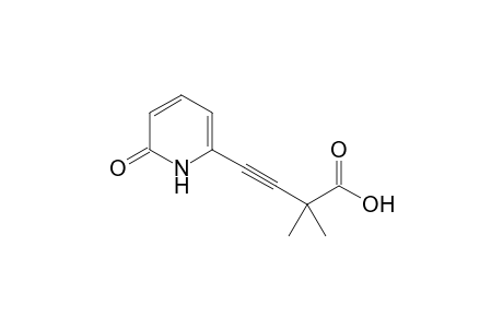 2,2-Dimethyl-4-(2-oxo-1H-6-pyridyl)-3-butynoic acid