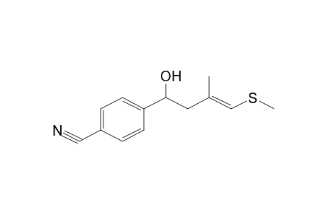 Benzonitrile, 4-[1-hydroxy-2-methyl-3-(methylthio)-3-butenyl]-