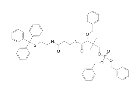 PHOSPHORIC-ACID-DIBENZYLESTER-(R)-3-BENZYLOXY-2,2-DIMETHYL-3-[2-(2-TRITYLSULFANYLETHYLCARBAMOYL)-ETHYLCARBAMOYL]-PROPYLESTER