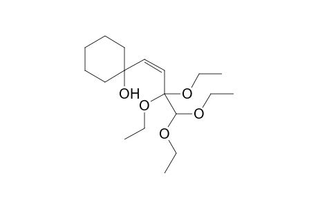 1-((Z)-3,3,4,4-Tetraethoxybut-1-enyl)cyclohexanol