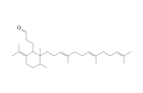 1-Isopropylidene-2-(2"-formylethyl)-3-[4',8',12'-trimethyltrideca-3',7',11'-trienyl]-3,4-dimethylcyclohexane