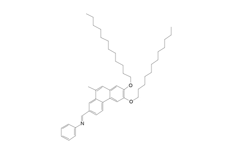 N-{[ E-6,7-bis( Dodecyloxy)-10-methyl-2-phenanthrenyl ]methylene} aniline