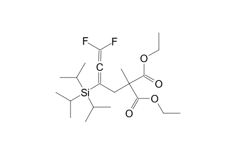 1,1-DIFLUORO-3-TRIISOPROPYLSILYL-5,5-DICARBOETHOXY-HEXA-1,2-DIENE