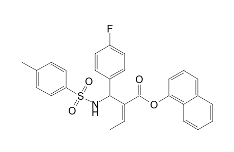 (E)-2-[(4-Fluorophenyl)(toluene-4-sulfonylamino)methyl]but-2-enoic acid naphthalen-1-yl ester