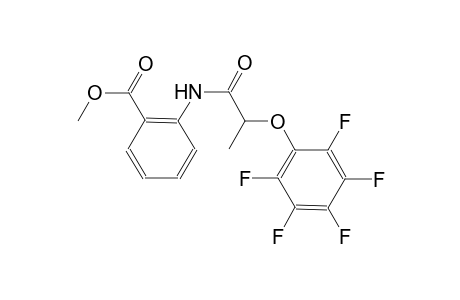 methyl 2-{[2-(2,3,4,5,6-pentafluorophenoxy)propanoyl]amino}benzoate