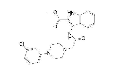 methyl 3-({[4-(3-chlorophenyl)-1-piperazinyl]acetyl}amino)-1H-indole-2-carboxylate