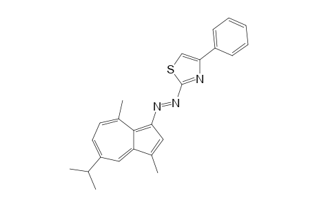 2-[(5-ISOPROPYL-3,8-DIMETHYLAZULEN-1-YL)-DIAZENYL]-4-PHENYL-1,3-THIAZOLE