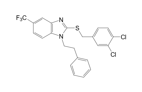 2-[(3,4-dichlorobenzyl)thio]-1-phenethyl-5-(trifluoromethyl)benzimidazole