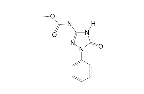 5-oxo-1-phenyl-delta square-1,2,4-triazoline-3-carbamic acid, methyl ester