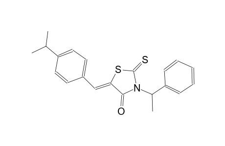 4-thiazolidinone, 5-[[4-(1-methylethyl)phenyl]methylene]-3-(1-phenylethyl)-2-thioxo-, (5Z)-