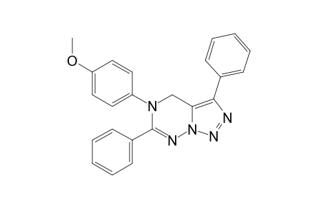 3,6-DIPHENYL-5-p-METHOXY-PHENYL-4,5-DIHYDRO-8H-[1,2,3]-TRIAZOLO-[5,1-F]-[1,2,4]-TRIAZINE