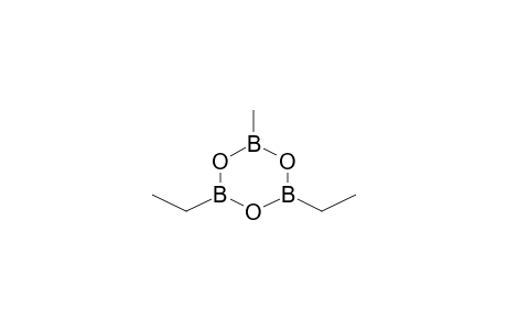 Boroxine, diethyl methyl-