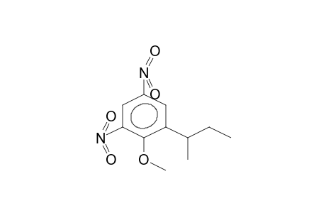 Benzene, 2-methoxy-1-(1-methylpropyl)-3,5-dinitro-