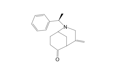 2-[ALPHA-(R)-METHYLBENZYL]-4-METHYLENE-2-AZABICYCLO-[3.3.1]-NONAN-6-ONE;MAJOR-ISOMER