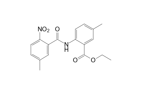 6-(6-nitro-m-toluamido)-m-toluic acid, ethyl ester