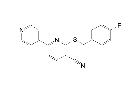 6-((4-fluorobenzyl)thio)-[2,4'-bipyridine]-5-carbonitrile