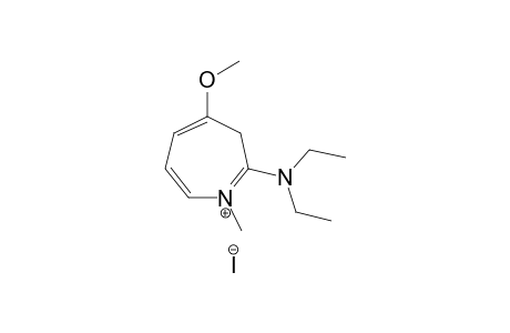 2-(diethylamino)-4-methoxy-1-methyl-3H-azepinium iodide