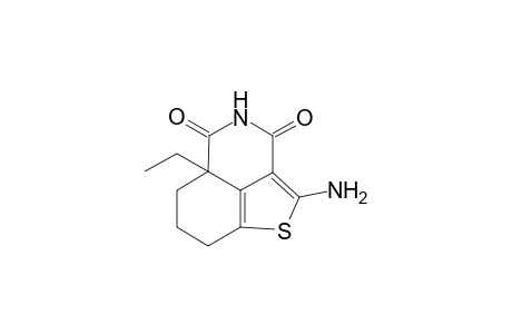 2-Amino-5a-ethyl-3,4,5a,6,7,8a-hexahydro-5H-thieno[4,3,2-d,e]isoquinoline-3,5-dione