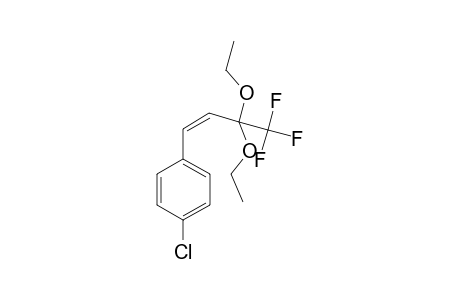 (Z)-2,2-DIETHOXY-1,1,1-TRIFLUORO-4-(PARA-CHLOROPHENYL)-BUT-3-ENE