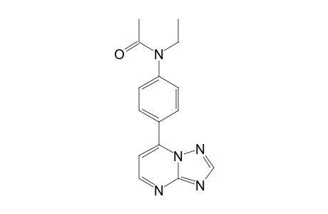 7-[4-(N-ACETYL-N-ETHYL)-AMINOPHENYL]-1,2,4-TRIAZOLO-[1,5-A]-PYRIMIDINE