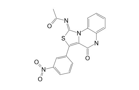 4,5-DIHYDRO-3-(3-NITROPHENYL)-1-ACETYLIMINOTHIAZOLO-[3,4-A]-QUINOXALIN-4-ONE