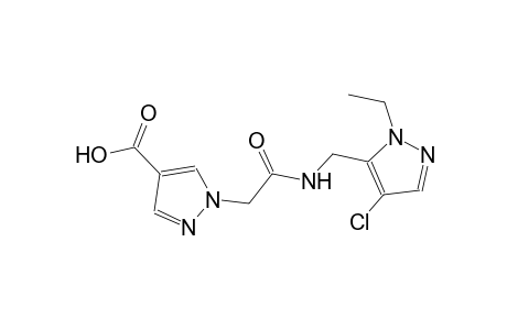 1H-pyrazole-4-carboxylic acid, 1-[2-[[(4-chloro-1-ethyl-1H-pyrazol-5-yl)methyl]amino]-2-oxoethyl]-