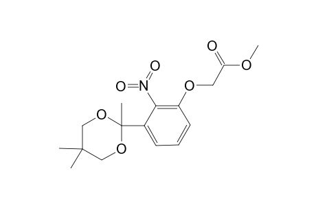 2-(3-METHOXYCARBONYL-METHYLENOXY-2-NITROPHENYL)-2,5,5-TRIMETHYL-1,3-DIOXANE